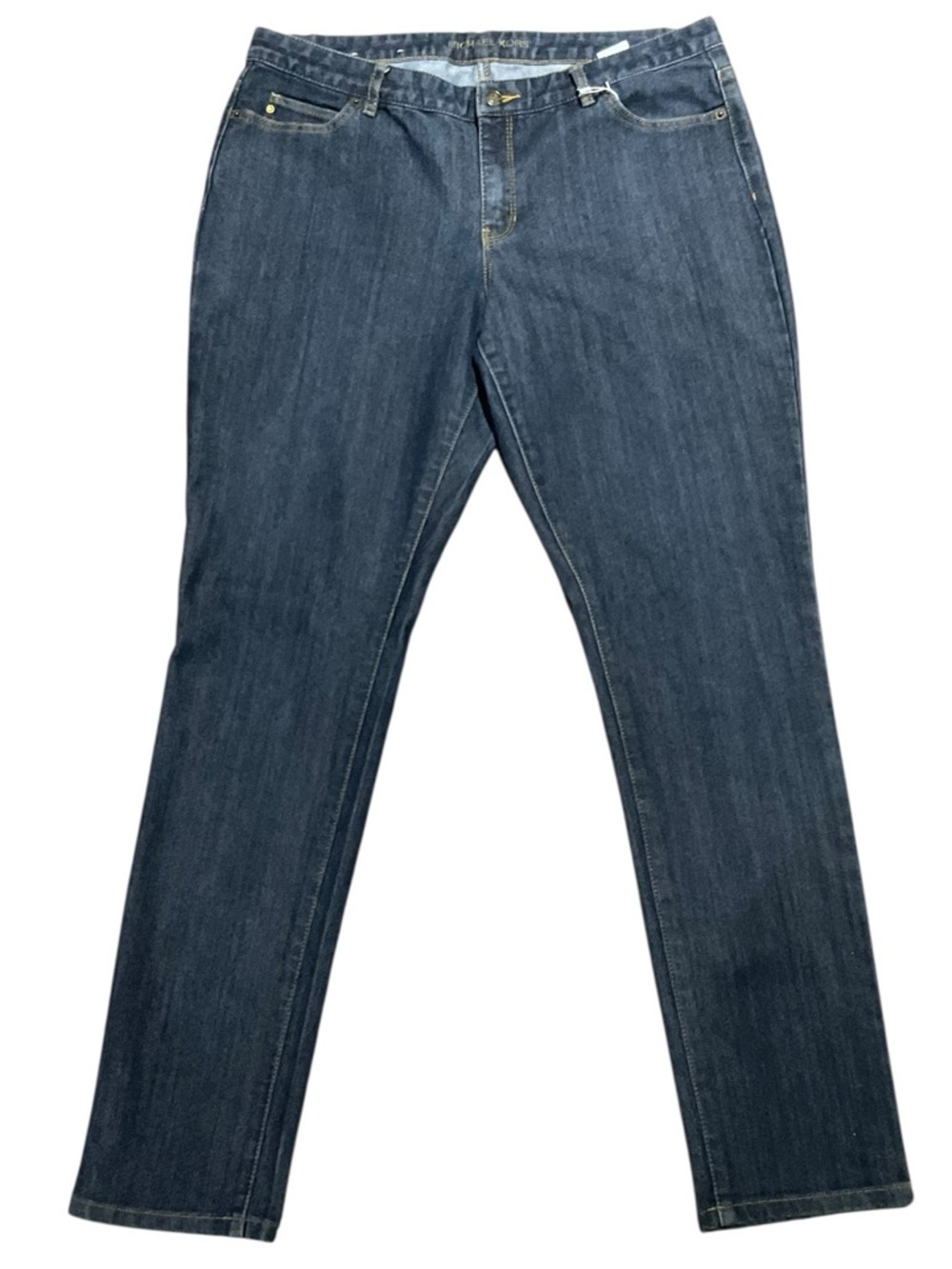 Michael Kors Women's Dark Blue Straight-Leg Jeans